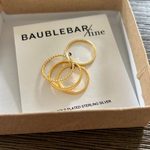 Baublebar 4 pack Gold Rings
